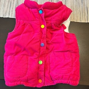 Girls size 4T corduroy puffer vest by Carter’s.